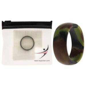 Silicone Wedding Ring - Camo by ROQ for Men - 12 mm Ring